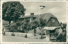 Ansichtskarte Pension Ed. Rathje Ostseebad Hohwacht 1953 (Nr.9817)