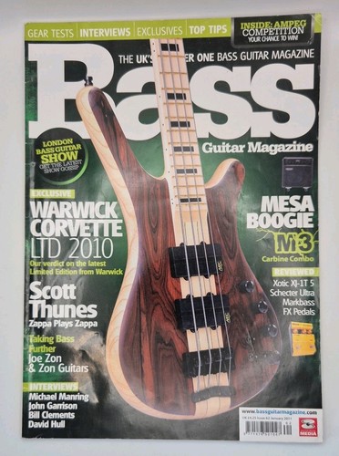 Bass guitar magazine issue - bass,