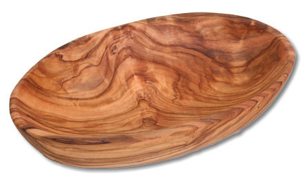 Olivenholz schale oval - schale,