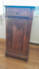 Beistellschrank / Nachtschrank Masivholz mit Marmorplatte ca. 84 x 42 x 37 cm