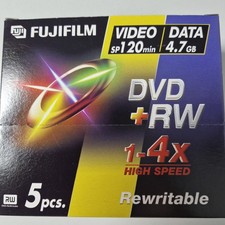 DVD+RW Video 120Min. DATA 4,7GB original Verpackung  einzeln verschweißt