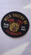 Patch MC Wild Tigers  Aufnäher biker rocker kutte Motorradclub