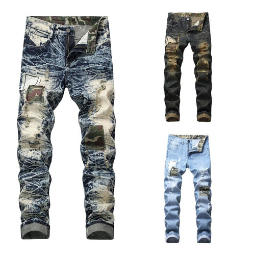 Herren ripped distressed jeans - herren,