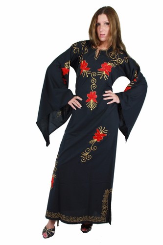 Damen kaftan kleid - , 70er