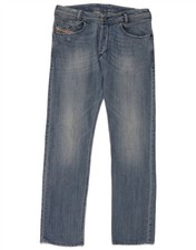 DIESEL Herren Iakop Regular Fit Slim Tapered Jeans W31 L30 Blau Baumwolle RJ02