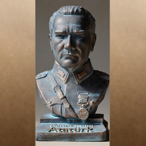 Kemal atatürk skulptur - kemal,