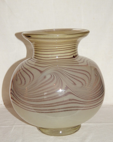 Grosse bauchige glas vase - grosse,