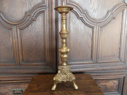 Massiver bronze kerzenleuchter - massiver,