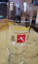 Bierglas Andenkenglas DDR Olympiasieger Speerwerfen  1976 Montreal Beschreibung