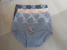 3x Damen- Panties, gemischte Farben, elastische BW, hohe Taille,  Gr. 3 XL *NEU*