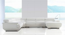 Design Ecksofa Leder Sofa