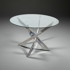 Glas esstisch 110 cm - glas-esstisch, ø
