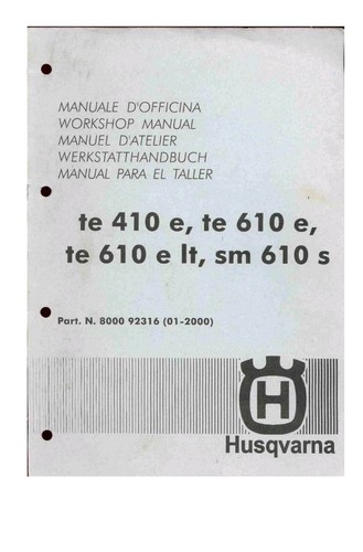 Husqvarna 410e 610e - husqvarna, te
