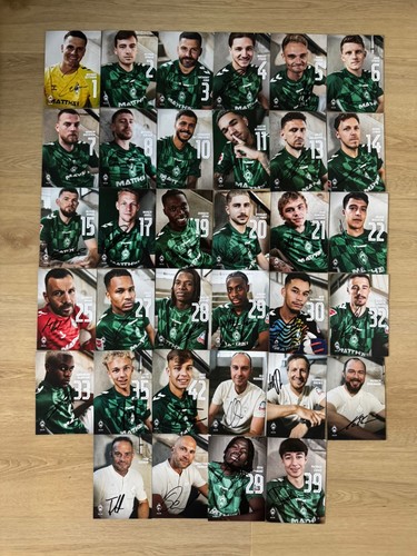 Autogrammkarten werder - 34,