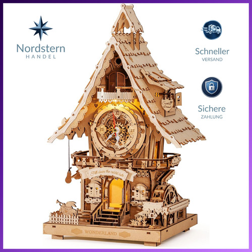 Kuckucksuhr holzpuzzle - 3d,