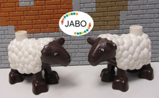 ( Q10/11/2 ) LEGO Duplo Tiere 2x Schaf Bauernhof Tierpark Reiterhof