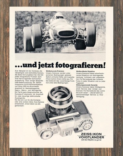 Zeiss ikon contarex reklame - contarex,