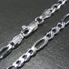 Panzerkette Armband Silberarmband Figarokette Echt 925 Sterlingsilber Silber Neu