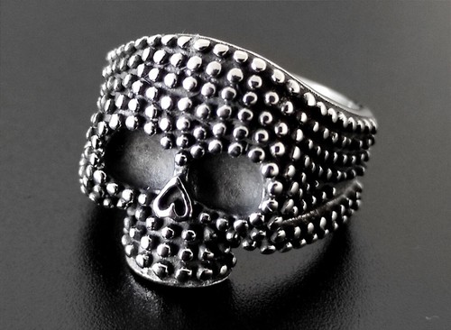 Totenkopf ring edelstahl - edelstahl, skull
