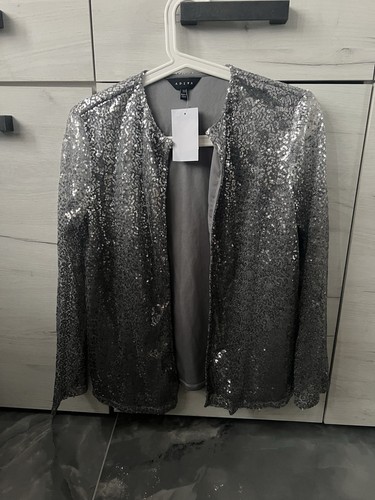 Glitzernde pailletten jacke - glitzernde,