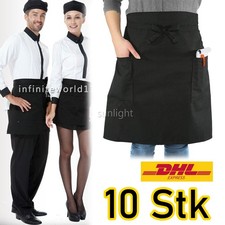 10x schwarz vorbinder schürze - 10x,