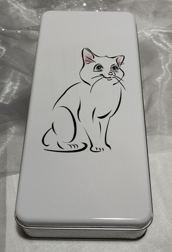 Blechdose lang katze mit - blechdose,