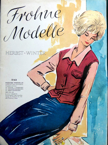 Altes frohne modeheft von 1963 - altes,