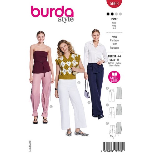 Hosen burda 5663 - hosen,,