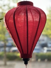 Luxus Rote Seidenlampe HoiAn Vietnam-Handgefertigte Lampe Dekorativ In und Außen