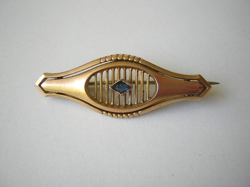 Antike schaumgold brosche - antike,