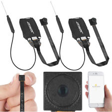 Somikon Knopfkamera WLAN: 2er-Set WLAN-Full-HD-Micro-Einbau-Kameras mit App