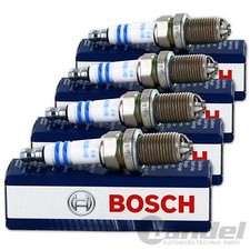 4x BOSCH Zündkerzen Super für 1.4/1.6 FSI VW GOLF V POLO 9N PASSAT 3C AUDI A3 8P