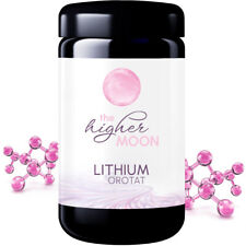 The higher MOON Lithium Pulver 100g im Violettglas |  Li-Orotat für Laborzwecke
