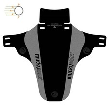 Front Fahrrad Schutzblech Mucky Nutz Front Face Fender V2 reflektierend/schwarz