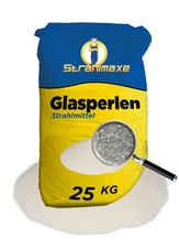 Strahlmittel Glasperlen 25 kg Sandstrahlen Strahlgut Dental Strahlanlage Sand