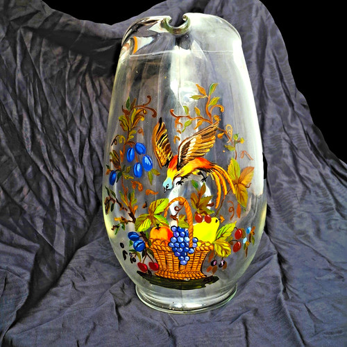 Art deco glaskrug - art,