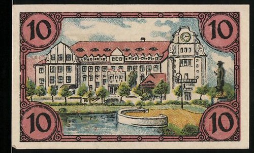 Notgeld glogau 1920 10 - notgeld, glogau,