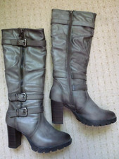 wie NEU schicke hohe Stiefel