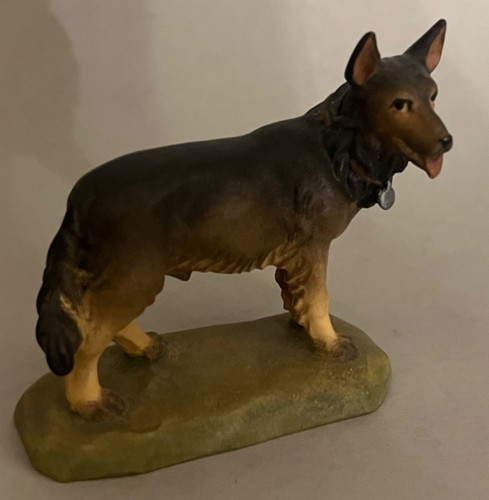 Alt figur schäferhund holz - alt,