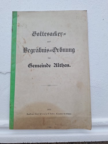 Rarität althen leipzig 1911 - rarität,