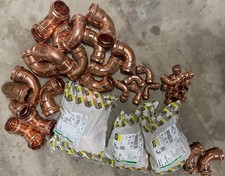 7 x Viega Profipress 90° Pressfitting 15 mm Kupfer Bogen 2416 (291501)