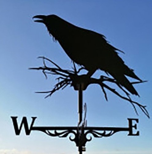 Wetterfahne krähe ornament - krähe,