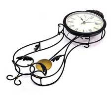 Howard Müller Wanduhr Peacock ( antrazit ) Uhr Küchenuhr Wohnzimmer 