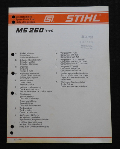 Originale stihl 260 - stihl,