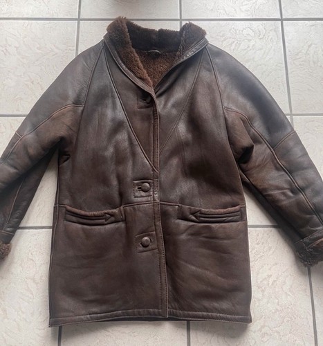 Lammfell jacke braun - jacke,