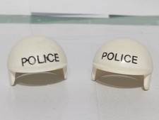 PLAYMOBIL X2 ALTE POLIZEIHELME