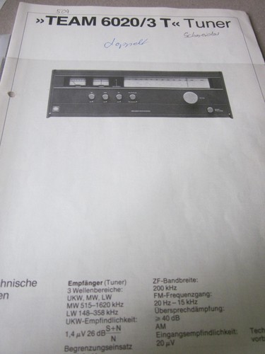 Schneider team 6020 tuner - schneider,