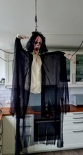85cm Europalms Animiert Bewegung blinkt Sound Geist Vampir Halloween Deko Figur