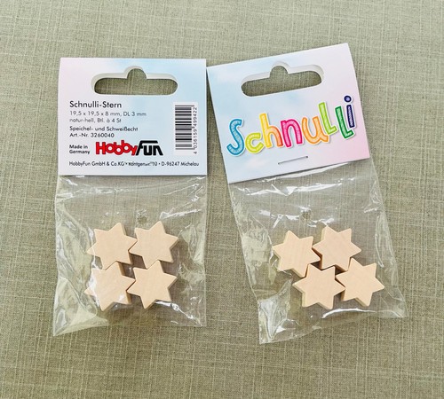 Schnulli stern holz - schnulli-stern,,