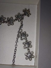 Damen Schmuckset, mit filigranen Blümchen, 925er Sterling Silber